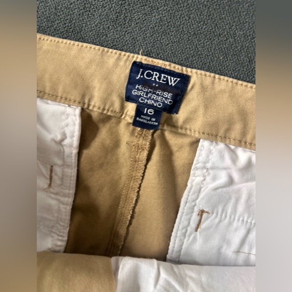 J.Crew Factory High-rise girlfriend chino pant size 16 - Picture 7 of 7